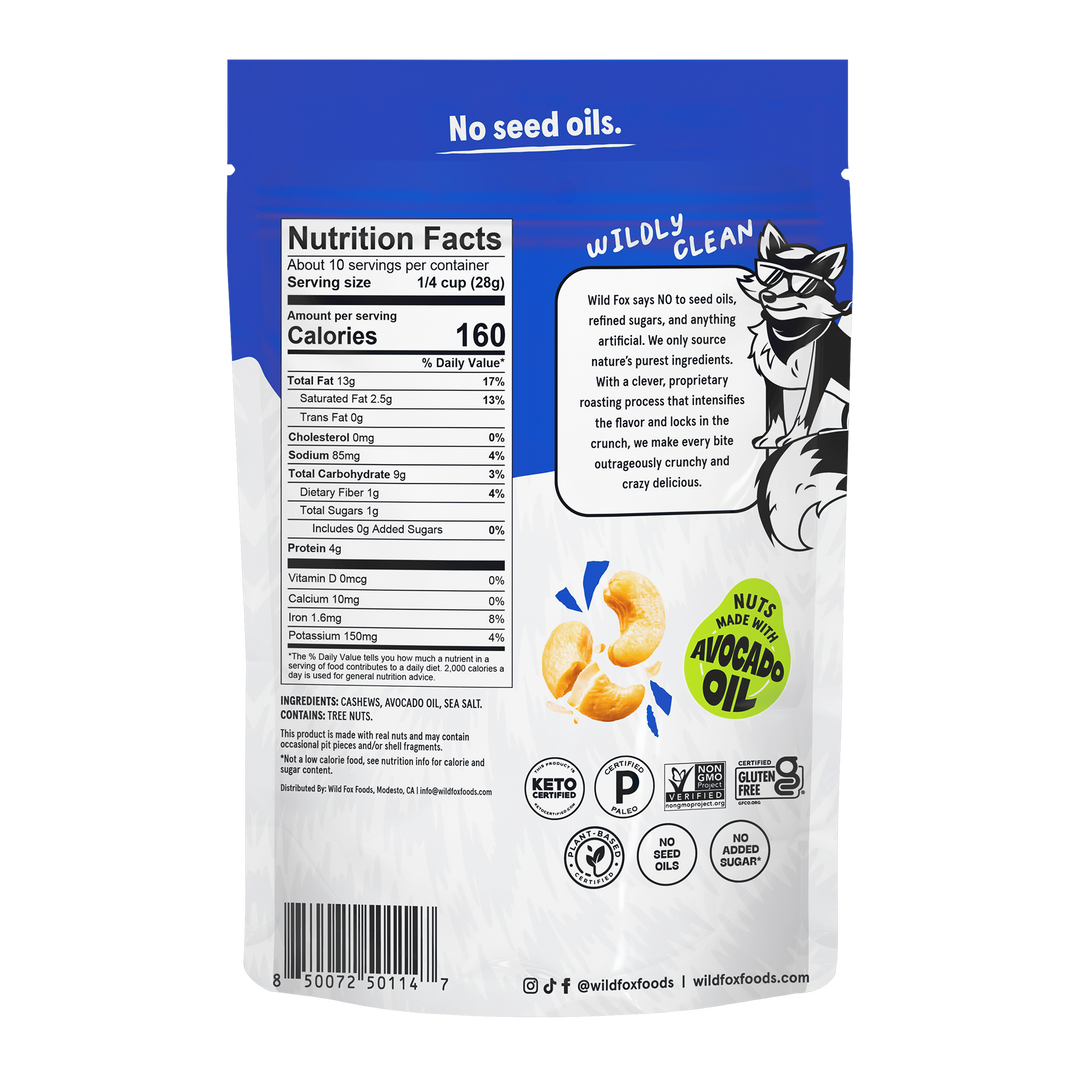 Roasted Cashews, Sea Salt