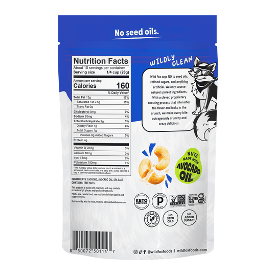 Roasted Cashews, Sea Salt