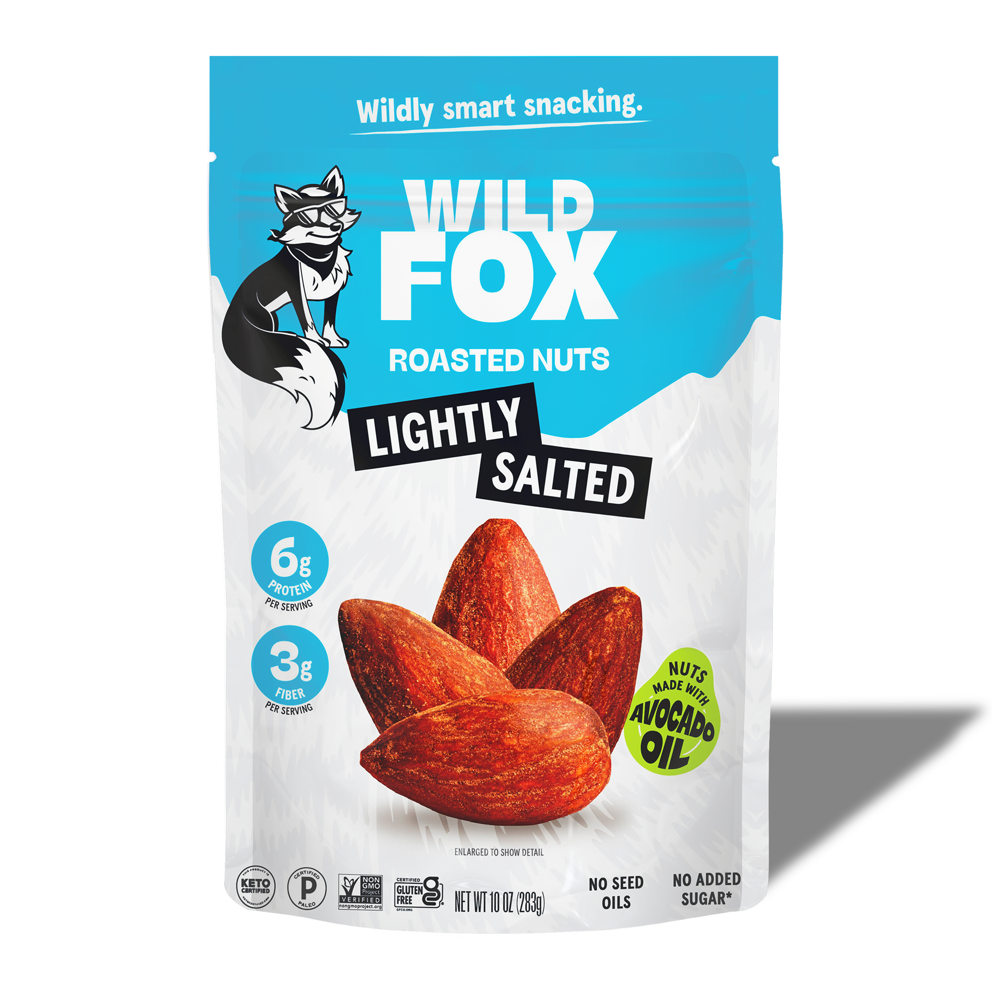 Roasted Almonds, Lightly Salted – Wild Fox Foods