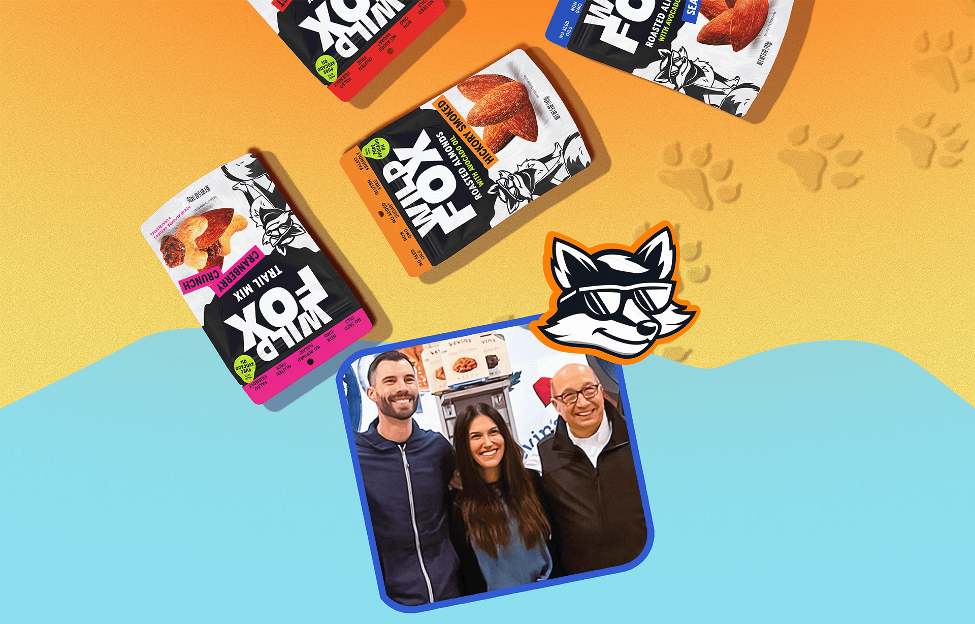 Kevin, Kelsie and Dan, Wild Fox and some products